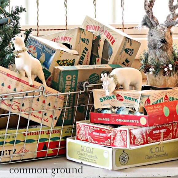 1940s Vintage Shiny Brite ornament boxes - Picture 11 of 11